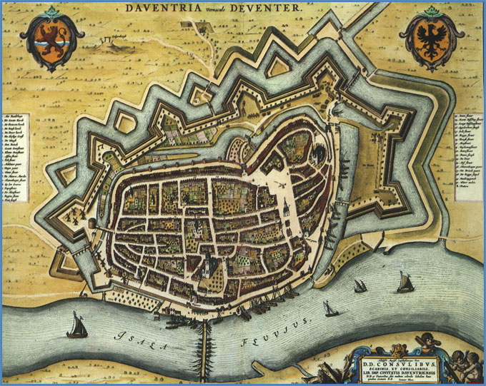 Mapa de Deventer